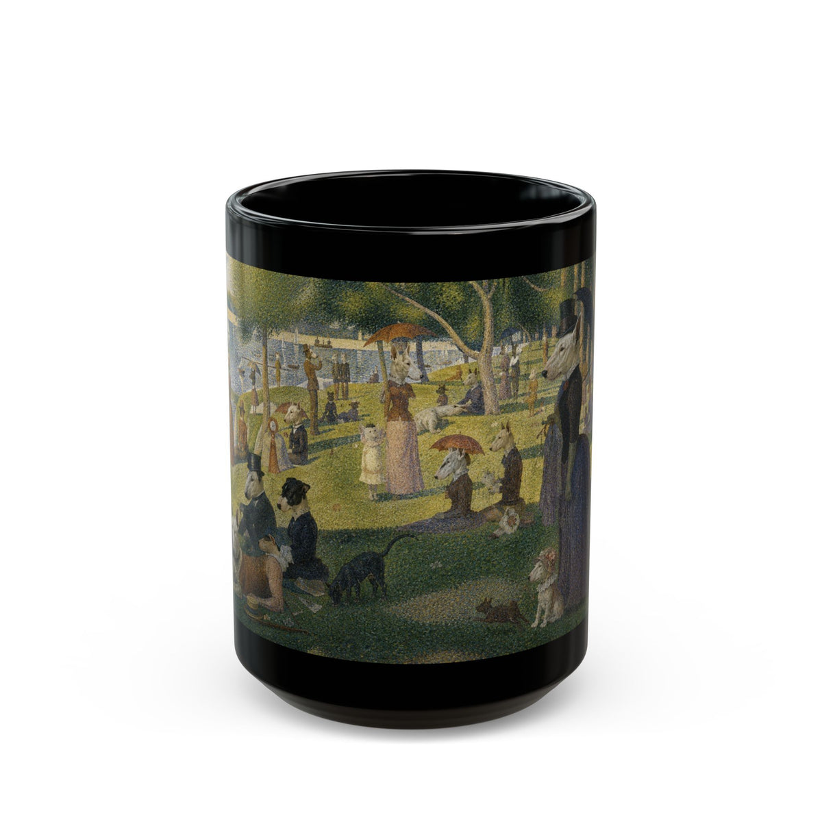 Bull Terrier A Sunday Afternoon on La Grande Jatte — after Georges Seurat, 1886 | Mug