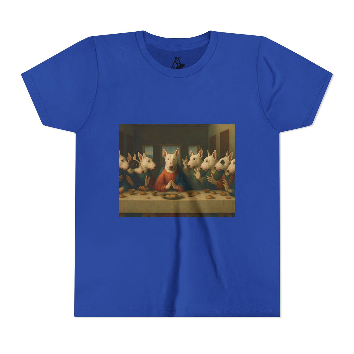 Bull Terrier The Last Supper — after Leonardo da Vinci, 1498 | Youth Tee