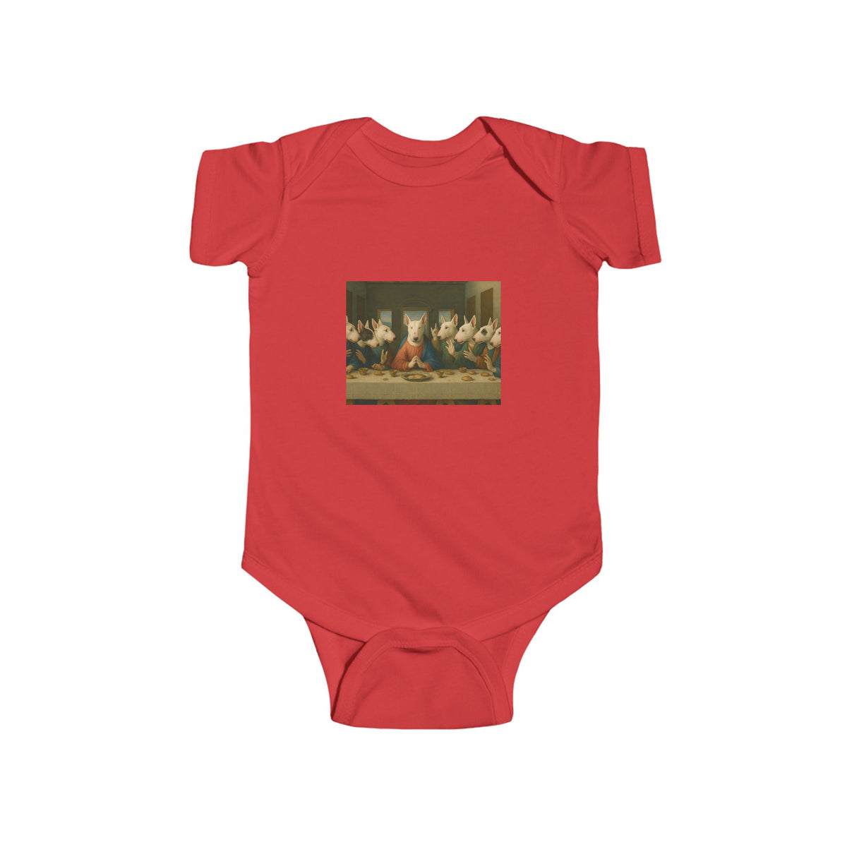 Bull Terrier The Last Supper — after Leonardo da Vinci, 1498 | Bodysuit