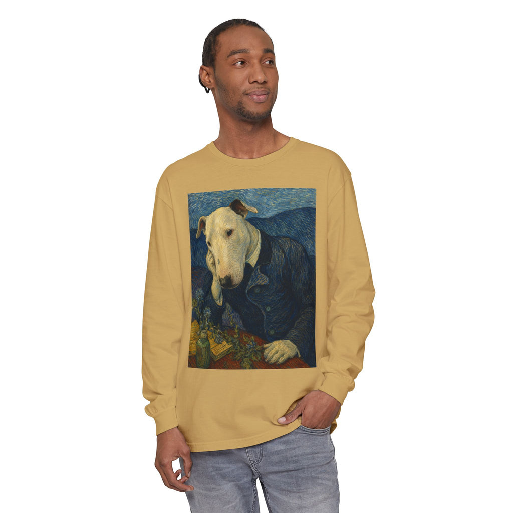 Bull Terrier Portrait of Doctor Gachet — after Vincent van Gogh, 1890 | Long Sleeve