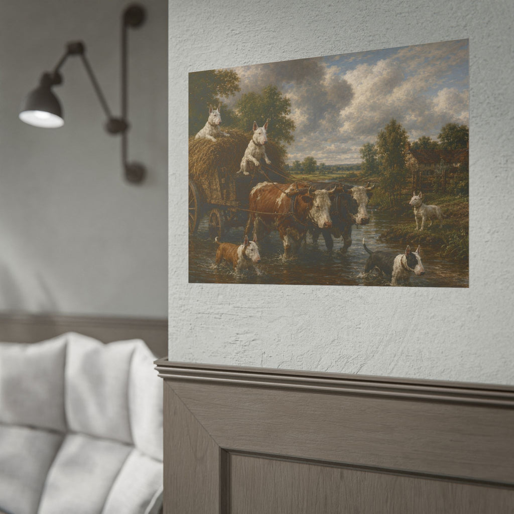 Bull Terrier The Hay Wain — after John Constable, 1821 | Print