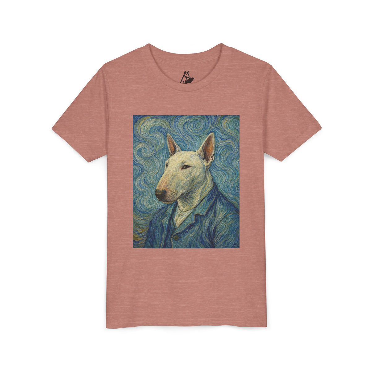 Bull Terrier Self-Portrait — after Vincent van Gogh, 1889 | Youth Tee