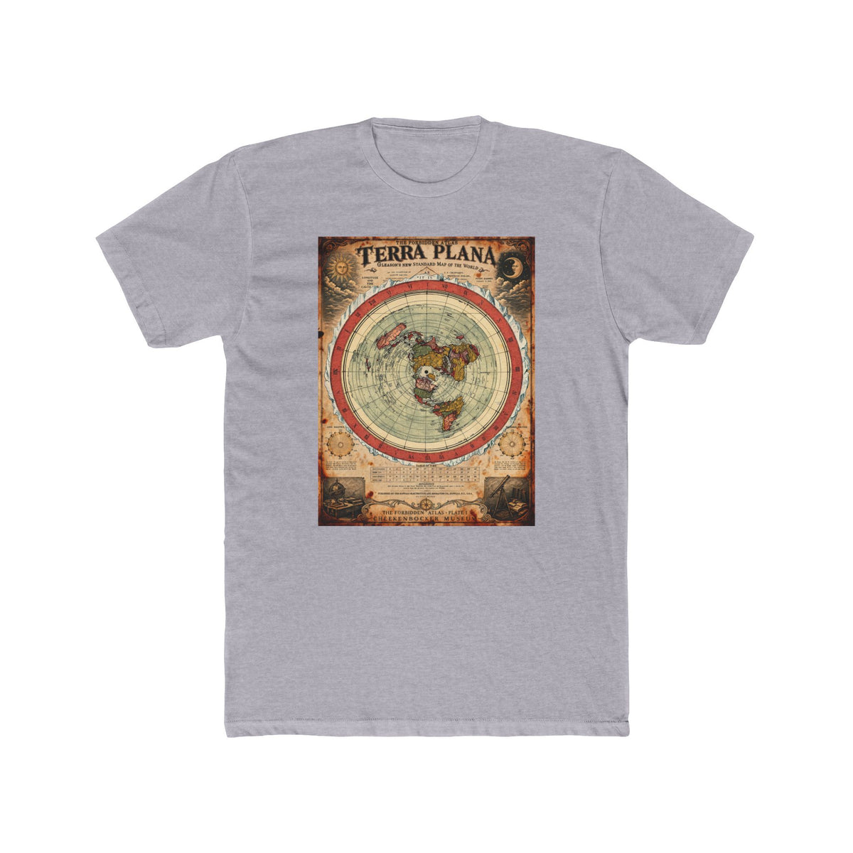 Terra Plana, The Forbidden Atlas Plate I | Unisex Cotton Crew Tee