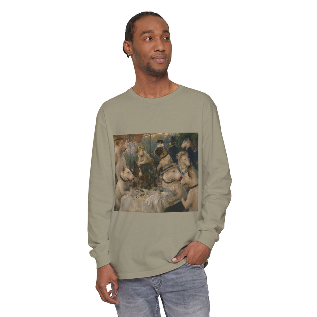 Bull Terrier Luncheon of the Boating Party — after Pierre-Auguste Renoir, 1881 | Long Sleeve
