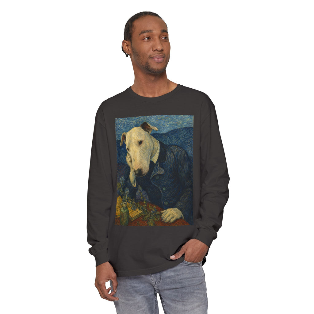 Bull Terrier Portrait of Doctor Gachet — after Vincent van Gogh, 1890 | Long Sleeve