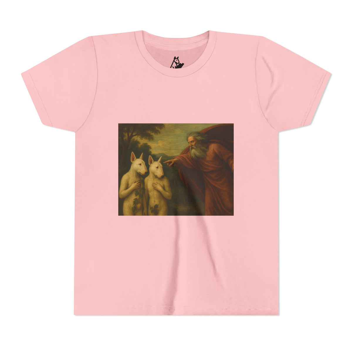 Bull Terrier The Rebuke of Adam and Eve — after Domenichino, 1626 | Youth Tee