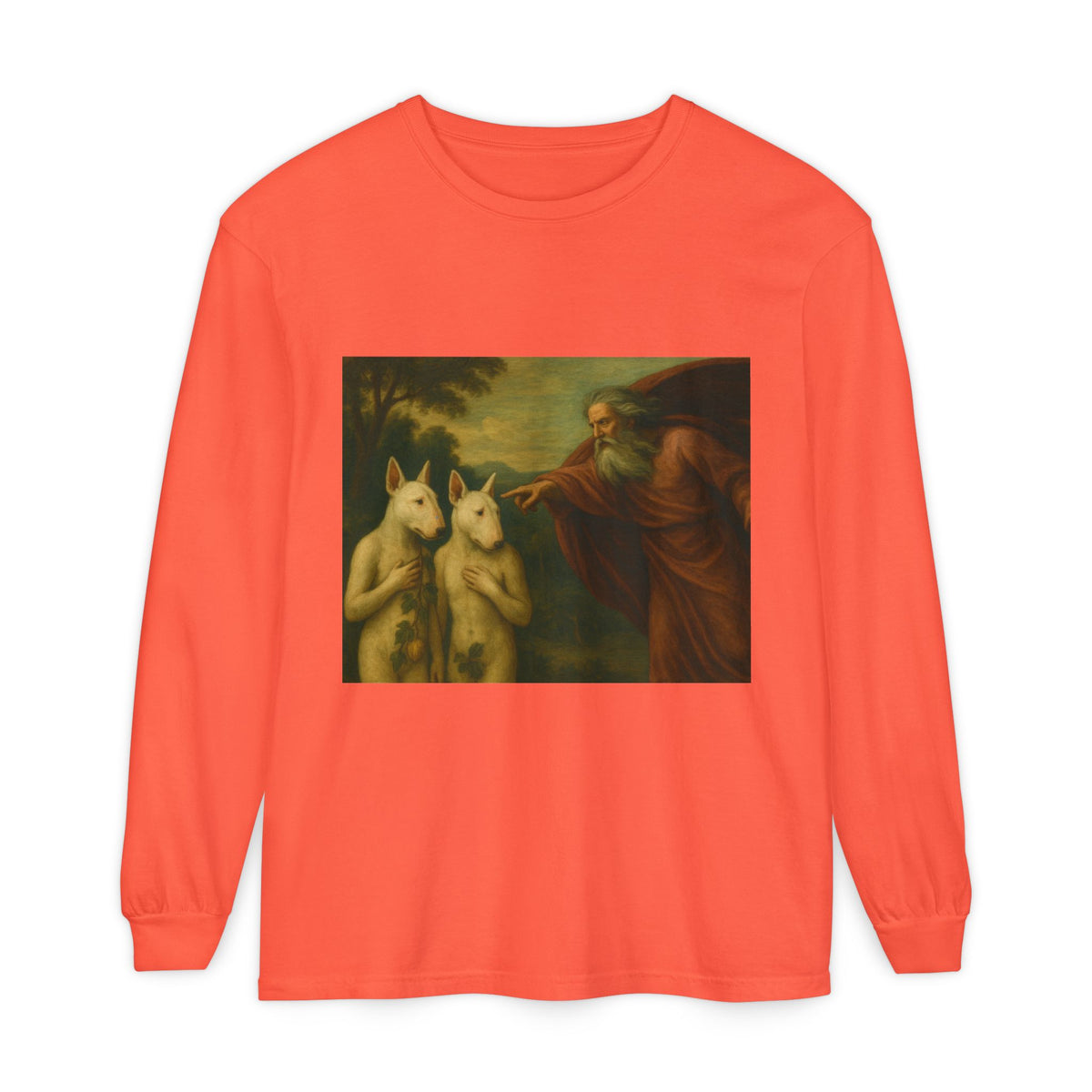 Bull Terrier The Rebuke of Adam and Eve — after Domenichino, 1626 | Long Sleeve