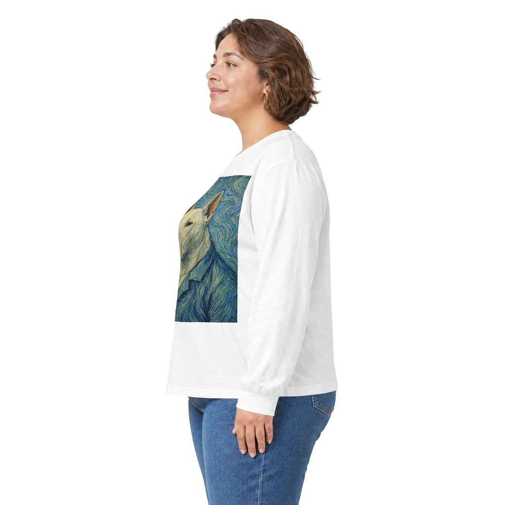 Bull Terrier Self Portrait — after Vincent van Gogh, 1889 | Long Sleeve