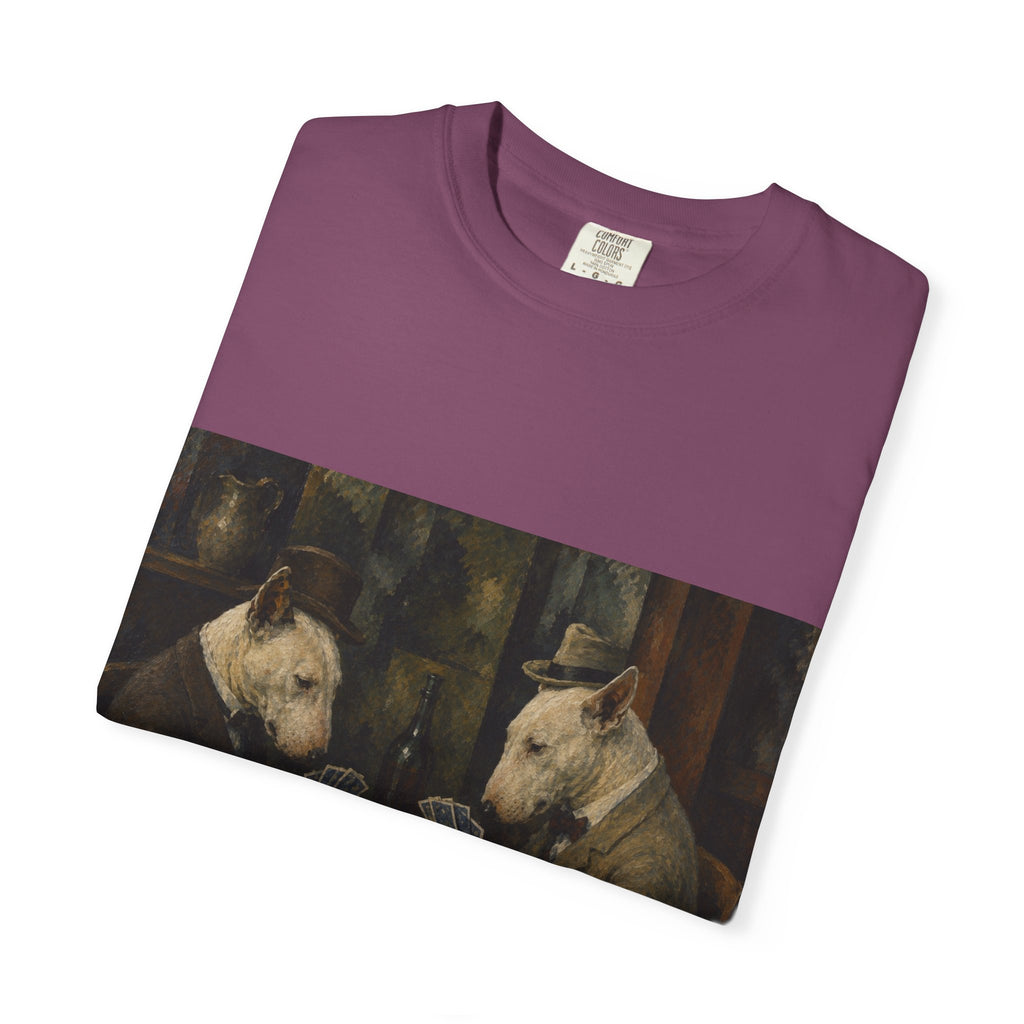 Bull Terrier The Card Players — after Paul Cezanne, c.1895 | Garment-Dyed Tee