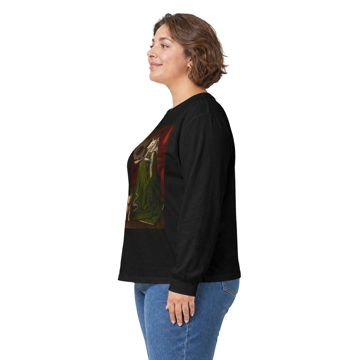 Bull Terrier The Arnolfini Portrait — after Jan van Eyck, 1434 | Long Sleeve