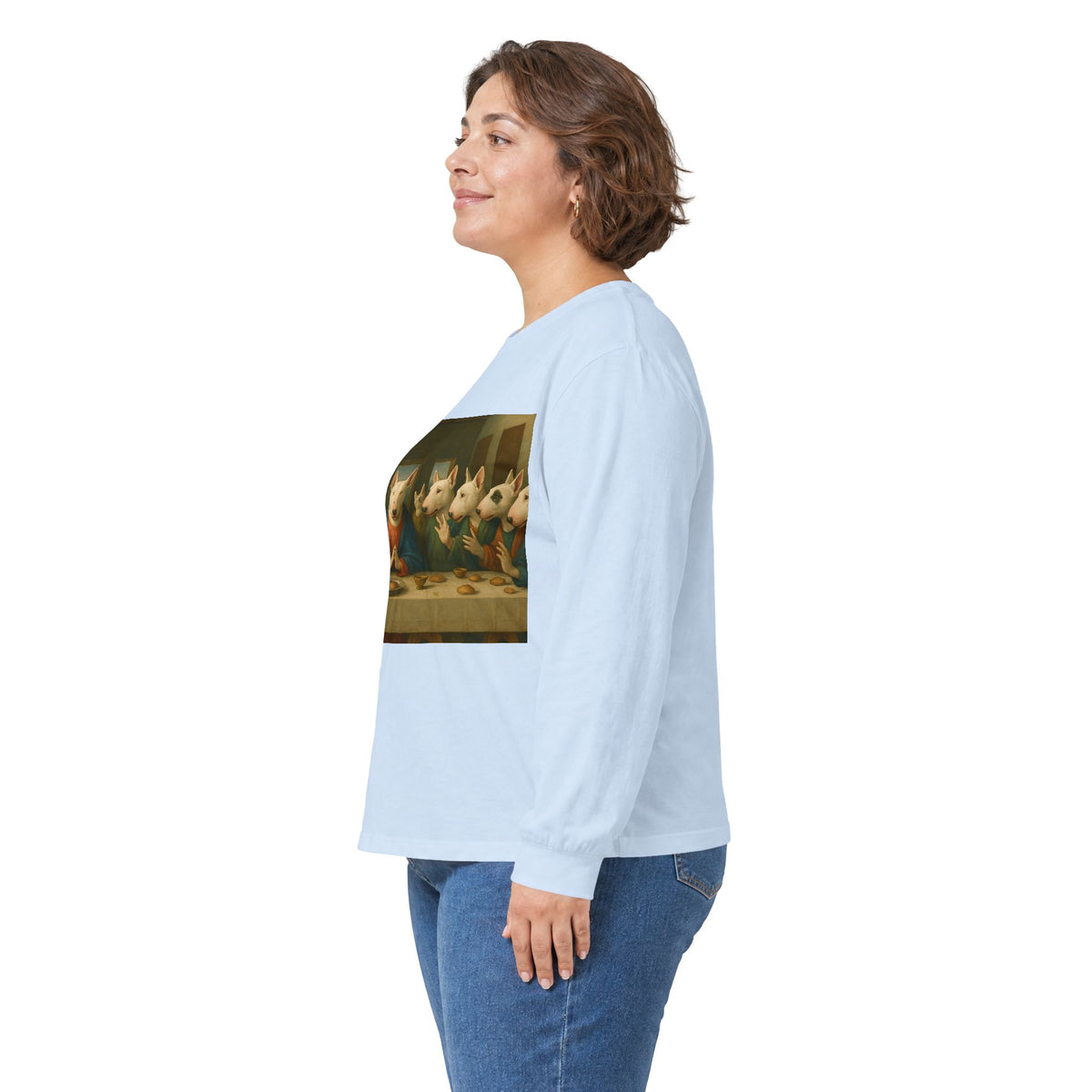 Bull Terrier The Last Supper — after Leonardo da Vinci, 1498 | Long Sleeve