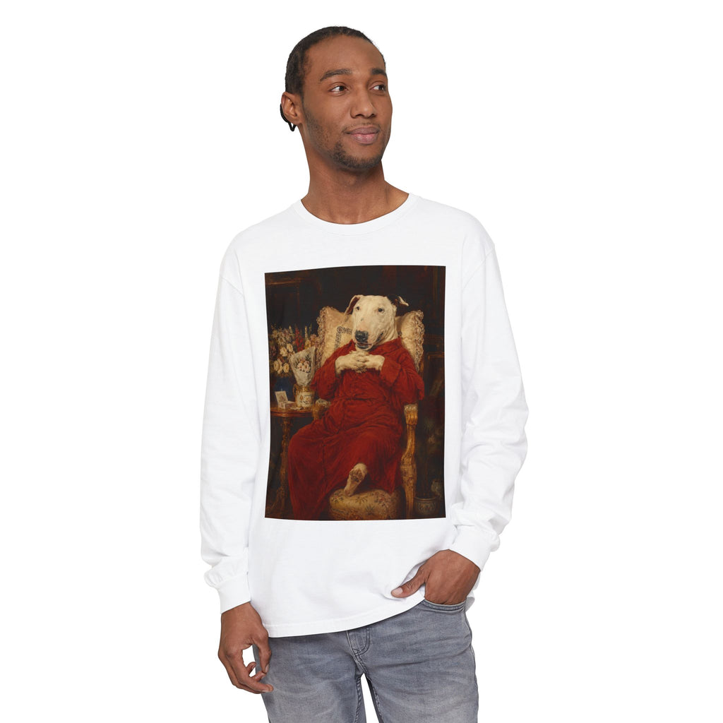 Bull Terrier A Happy Birthday — after Antonio Casanova y Estorach, c.1890 | Long Sleeve