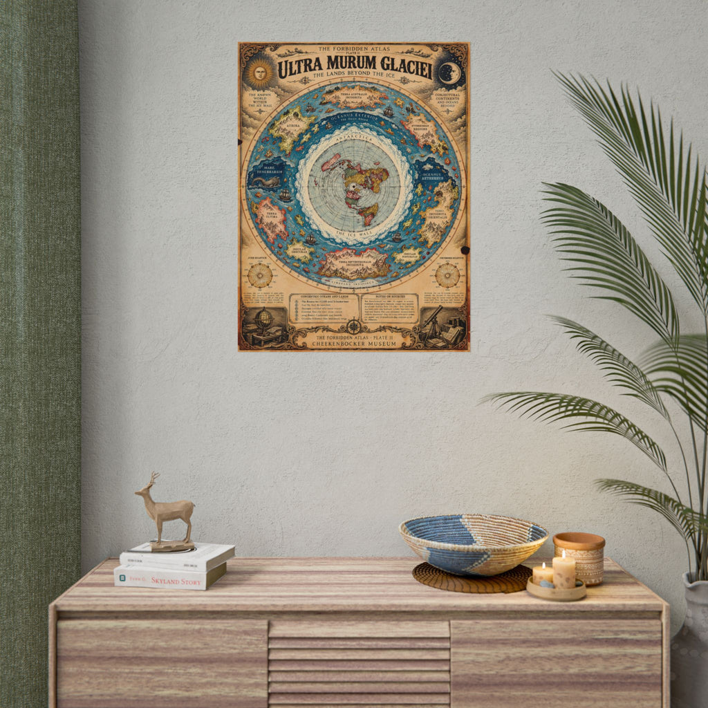Ultra Murum Glaciei, The Forbidden Atlas Plate II | Poster