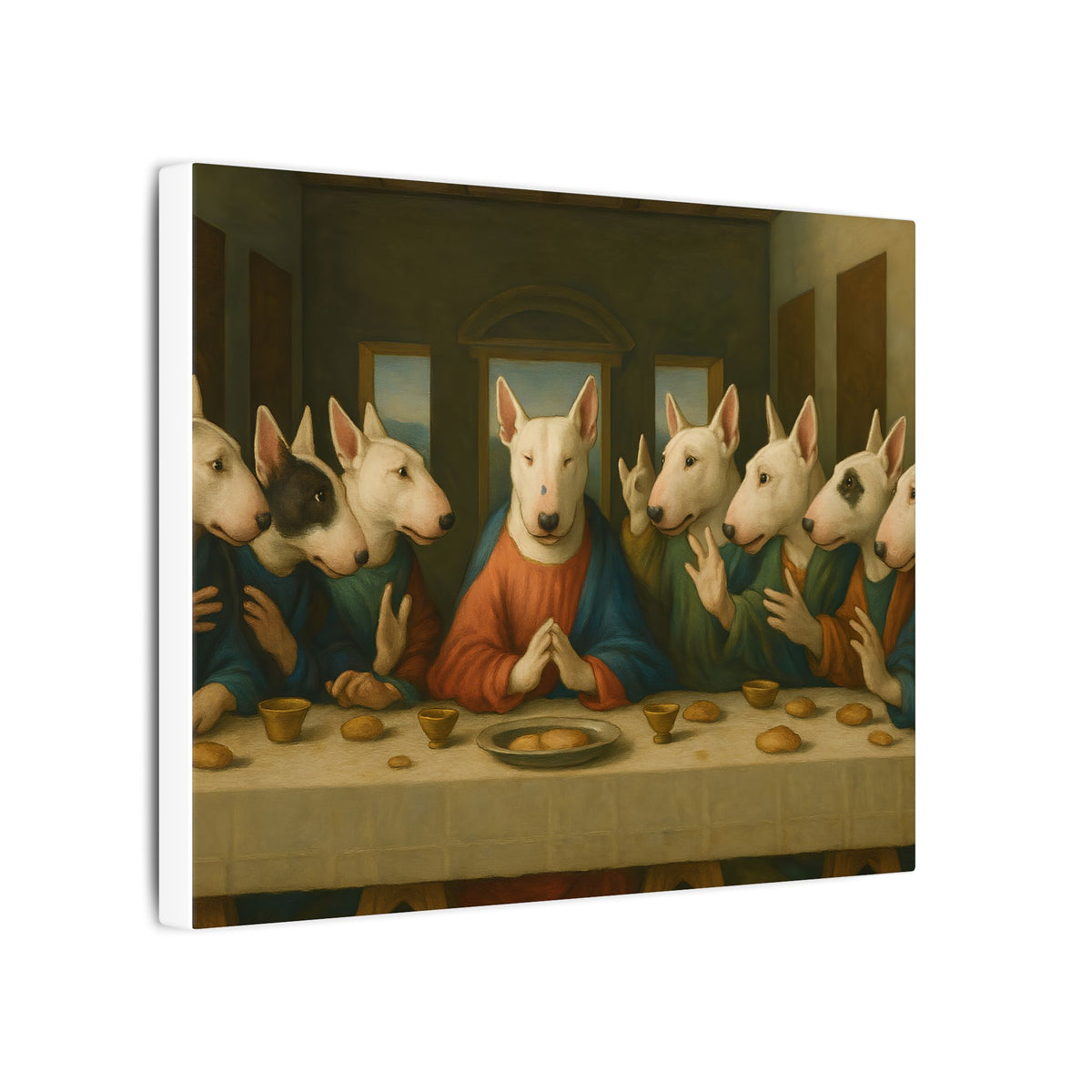 Bull Terrier The Last Supper — after Leonardo da Vinci, 1498 | Canvas