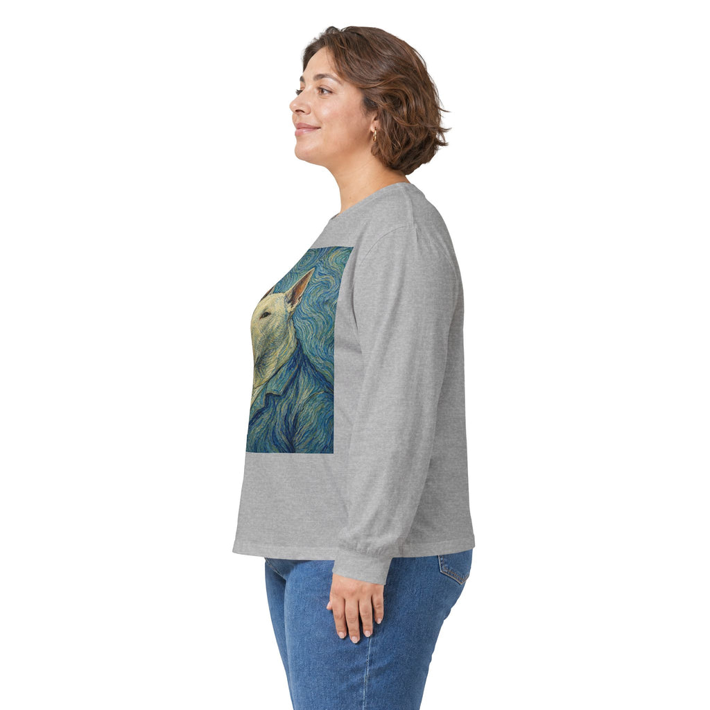 Bull Terrier Self Portrait — after Vincent van Gogh, 1889 | Long Sleeve