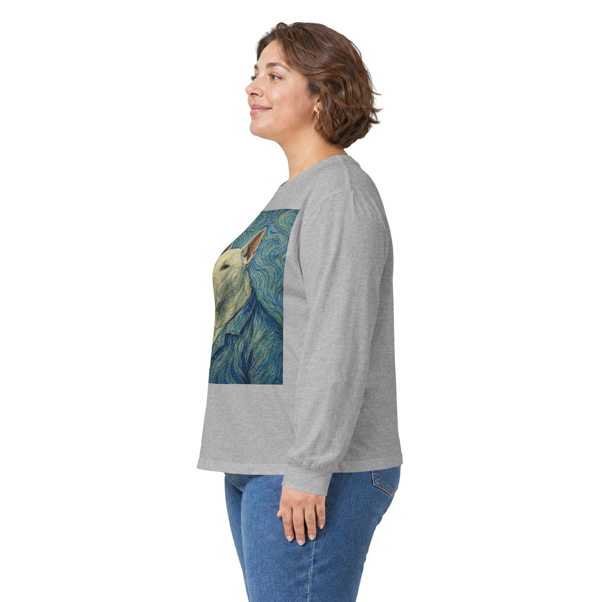 Bull Terrier Self Portrait — after Vincent van Gogh, 1889 | Long Sleeve