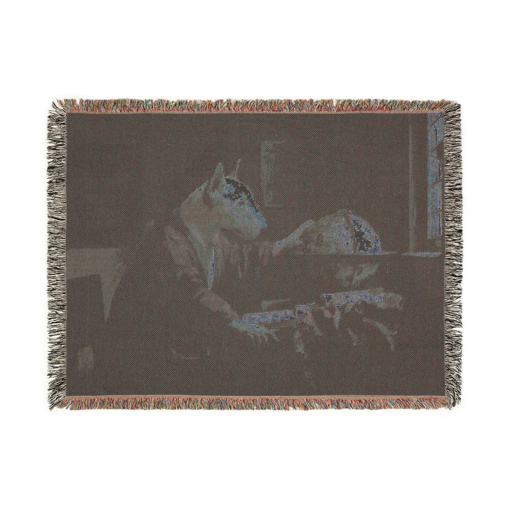 Bull Terrier The Astronomer — after Johannes Vermeer, 1668 | Blanket