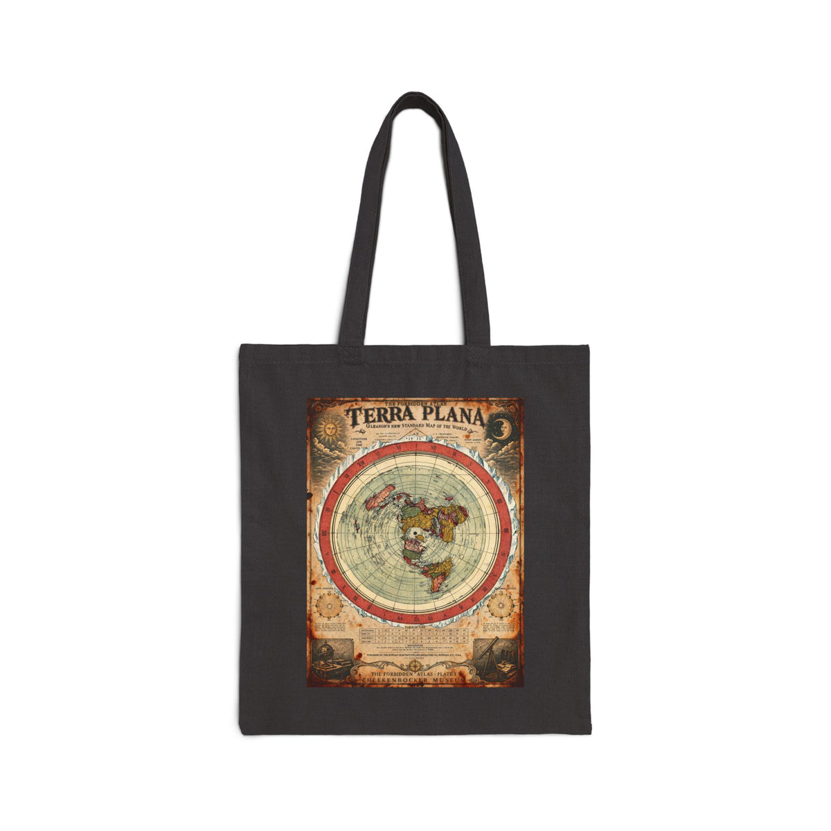 Terra Plana, The Forbidden Atlas Plate I | Canvas Tote
