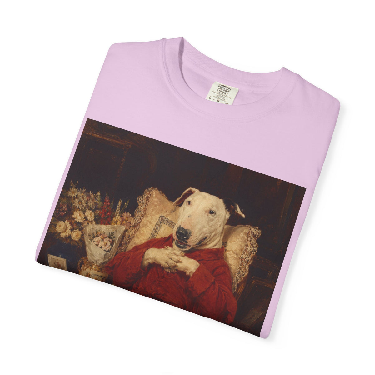 Bull Terrier A Happy Birthday — after Antonio Casanova y Estorach, c.1890 | Garment-Dyed Tee