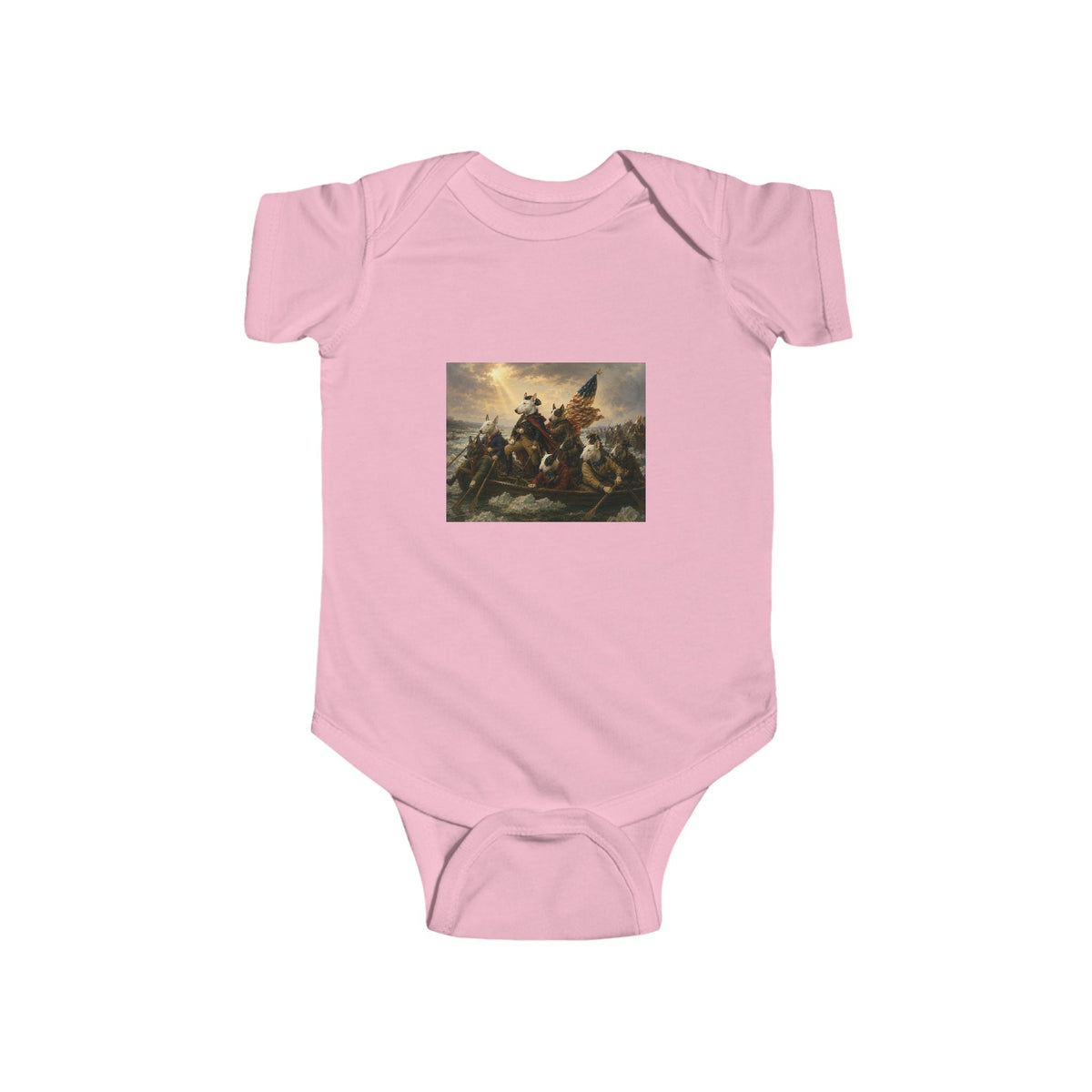 Bull Terrier Washington Crossing the Delaware — after Emanuel Leutze, 1851 | Bodysuit