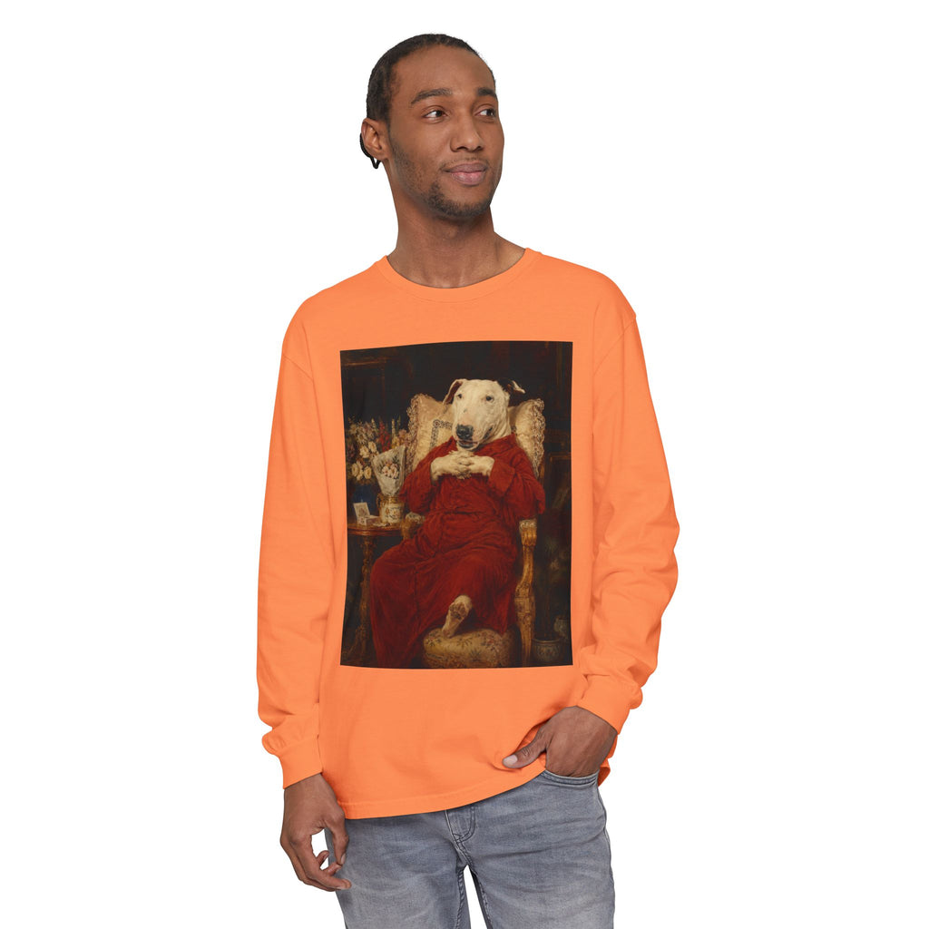 Bull Terrier A Happy Birthday — after Antonio Casanova y Estorach, c.1890 | Long Sleeve