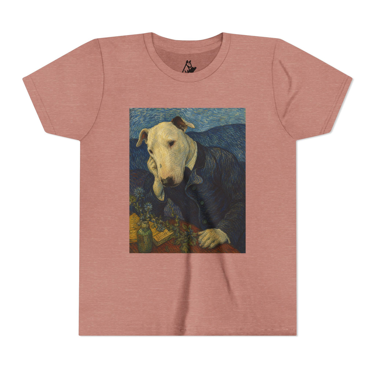 Bull Terrier Portrait of Doctor Gachet — after Vincent van Gogh, 1890 | Youth Tee