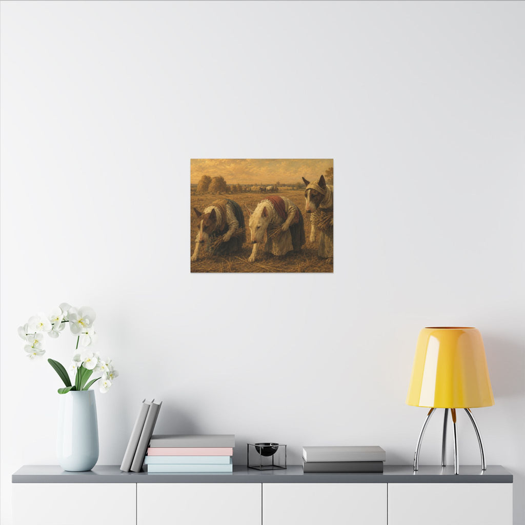 Bull Terrier The Gleaners — after Jean-Francois Millet, 1857 | Canvas