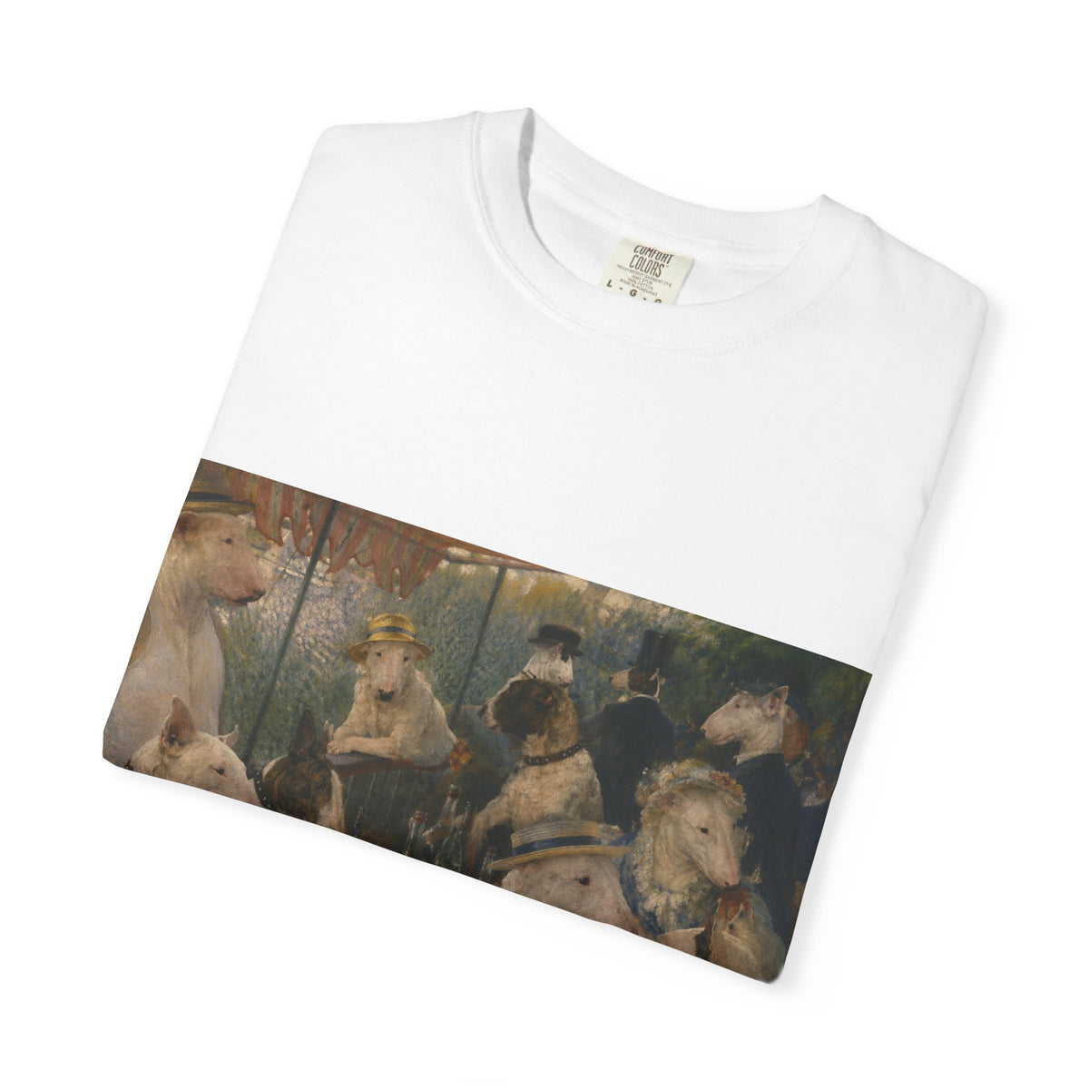 Bull Terrier Luncheon of the Boating Party — after Pierre-Auguste Renoir, 1881 | Garment-Dyed Tee