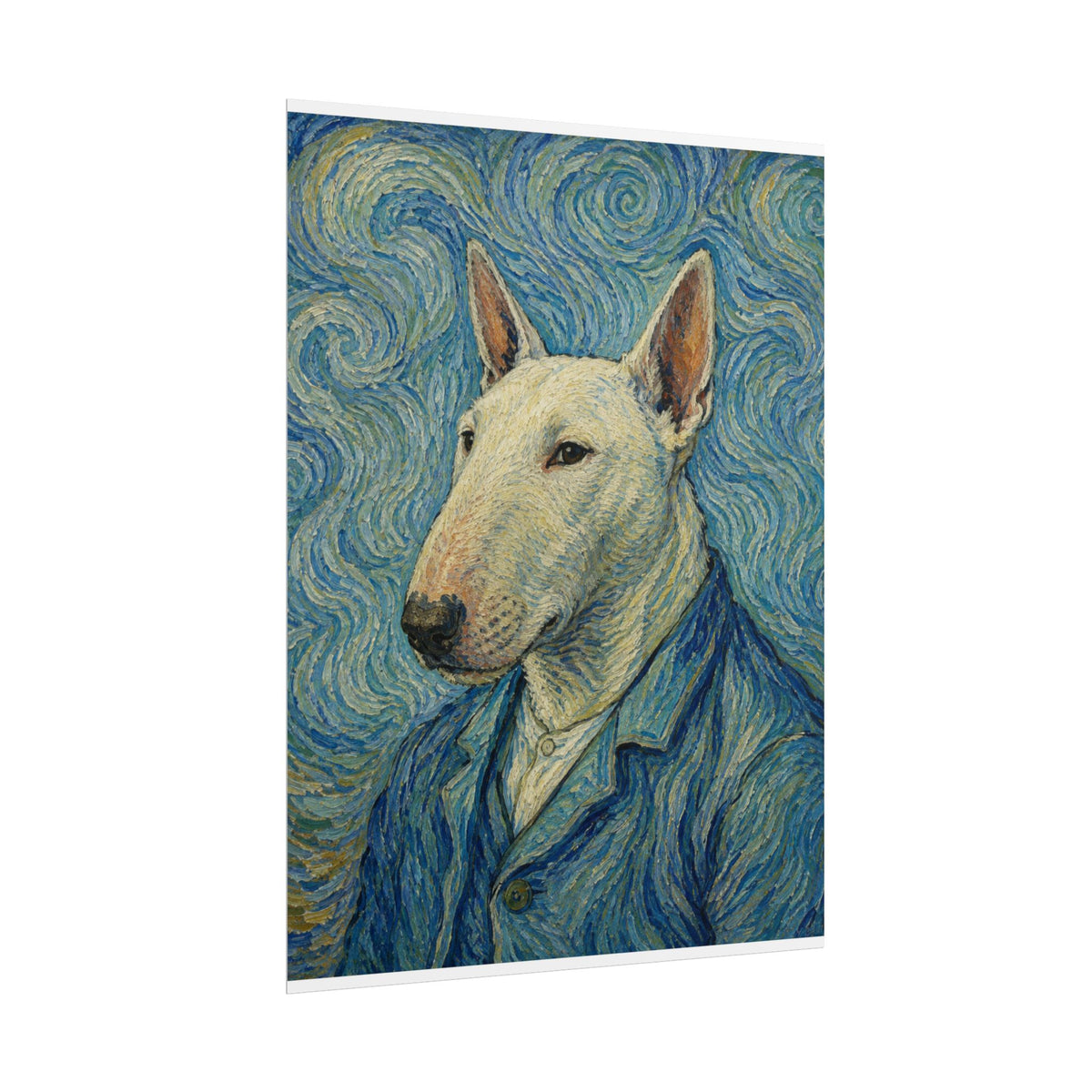 Bull Terrier Self Portrait — after Vincent van Gogh, 1889 | Print
