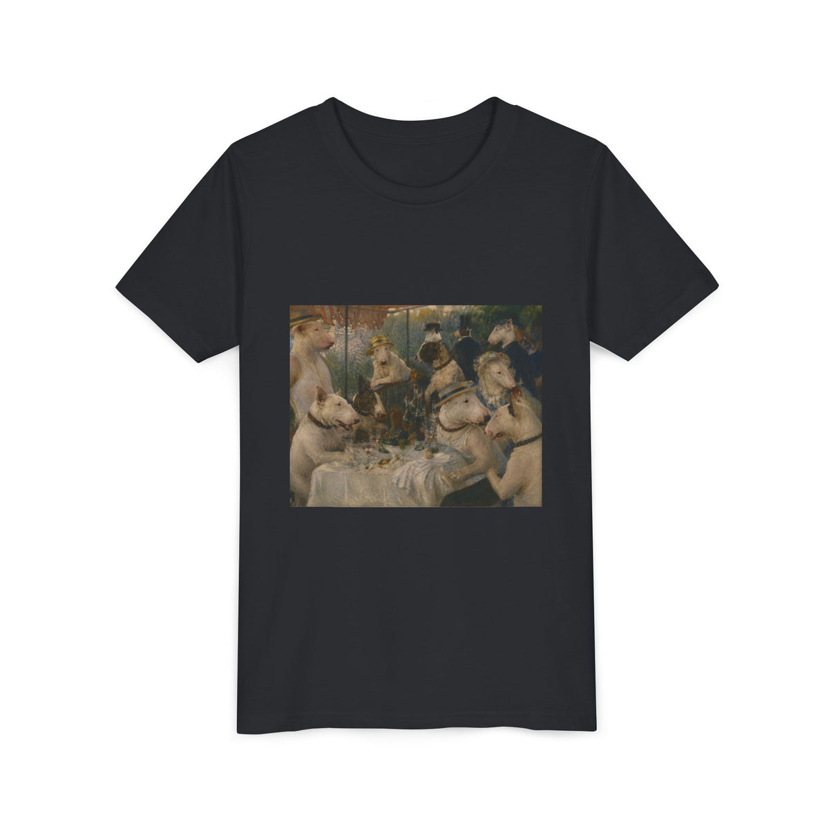 Bull Terrier Luncheon of the Boating Party — after Pierre-Auguste Renoir, 1881 | Youth Tee