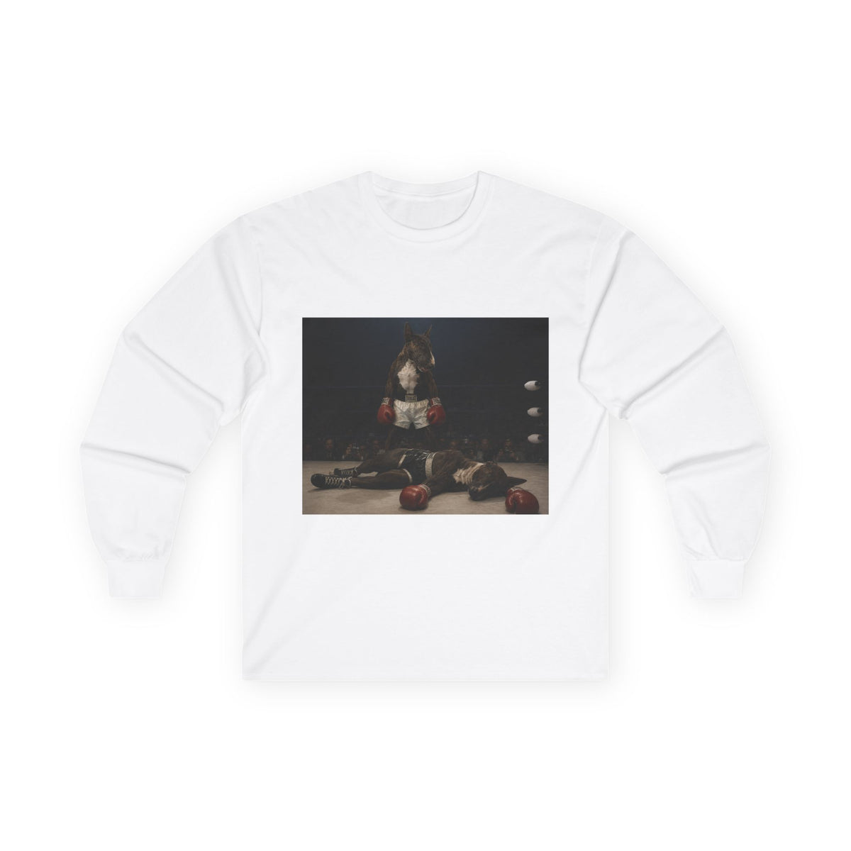 Bull Terrier Mona Lisa — after Leonardo da Vinci, c.1503 | Long Sleeve