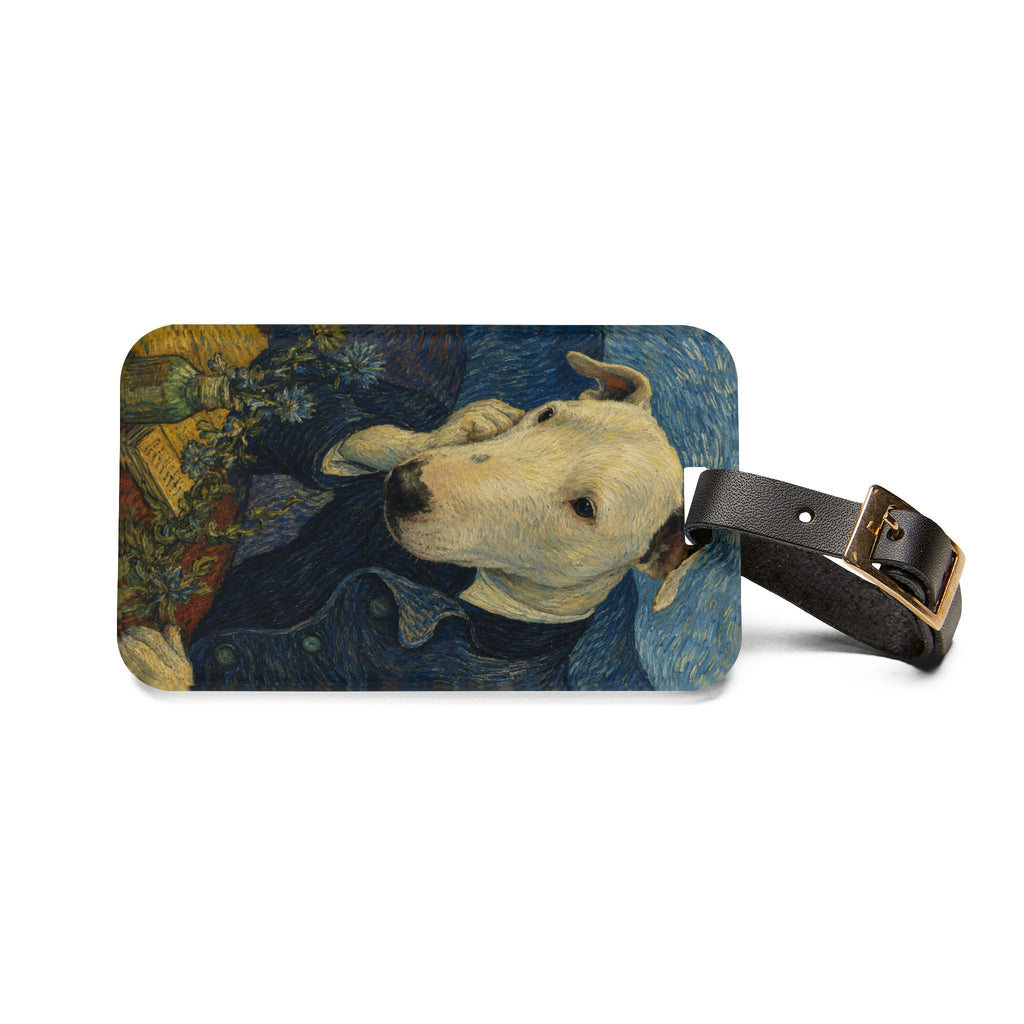 Bull Terrier Portrait of Doctor Gachet — after Vincent van Gogh, 1890 | Luggage Tag