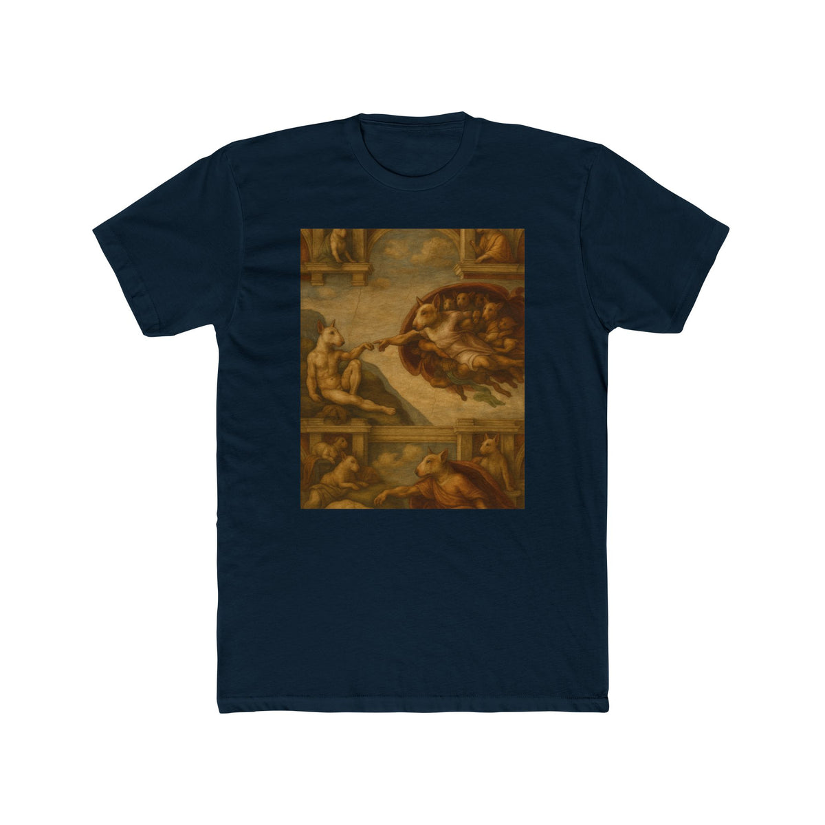Bull Terrier The Creation Of Adam — after Michelangelo, 1512 | Tee