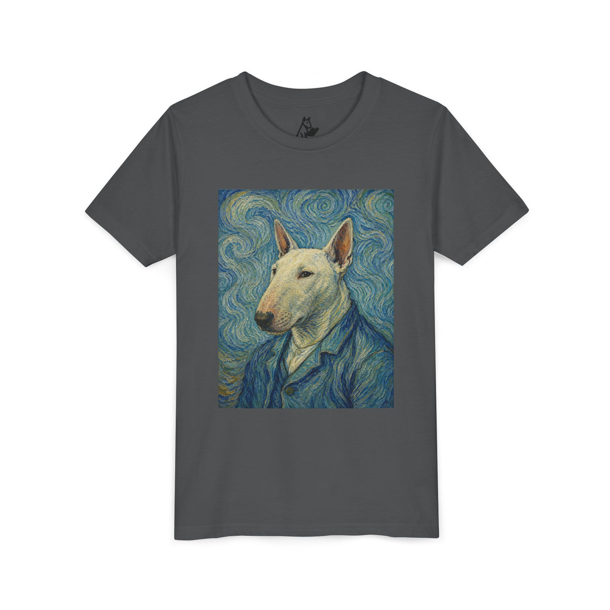 Bull Terrier Self-Portrait — after Vincent van Gogh, 1889 | Youth Tee