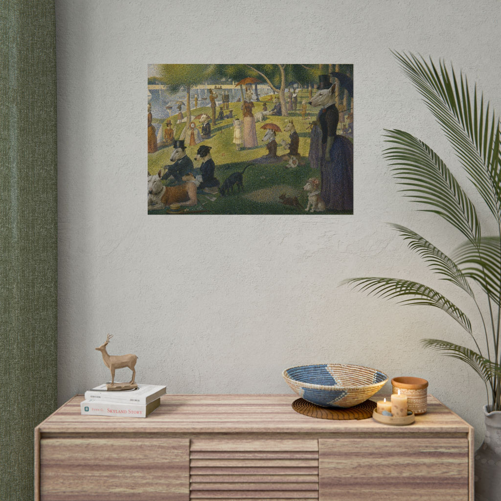 Bull Terrier A Sunday Afternoon on La Grande Jatte — after Georges Seurat, 1886 | Print