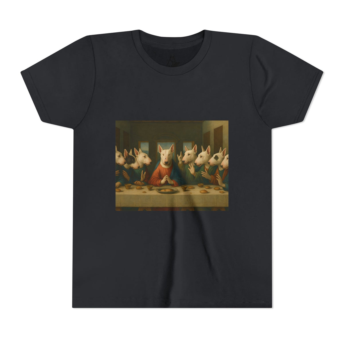Bull Terrier The Last Supper — after Leonardo da Vinci, 1498 | Youth Tee