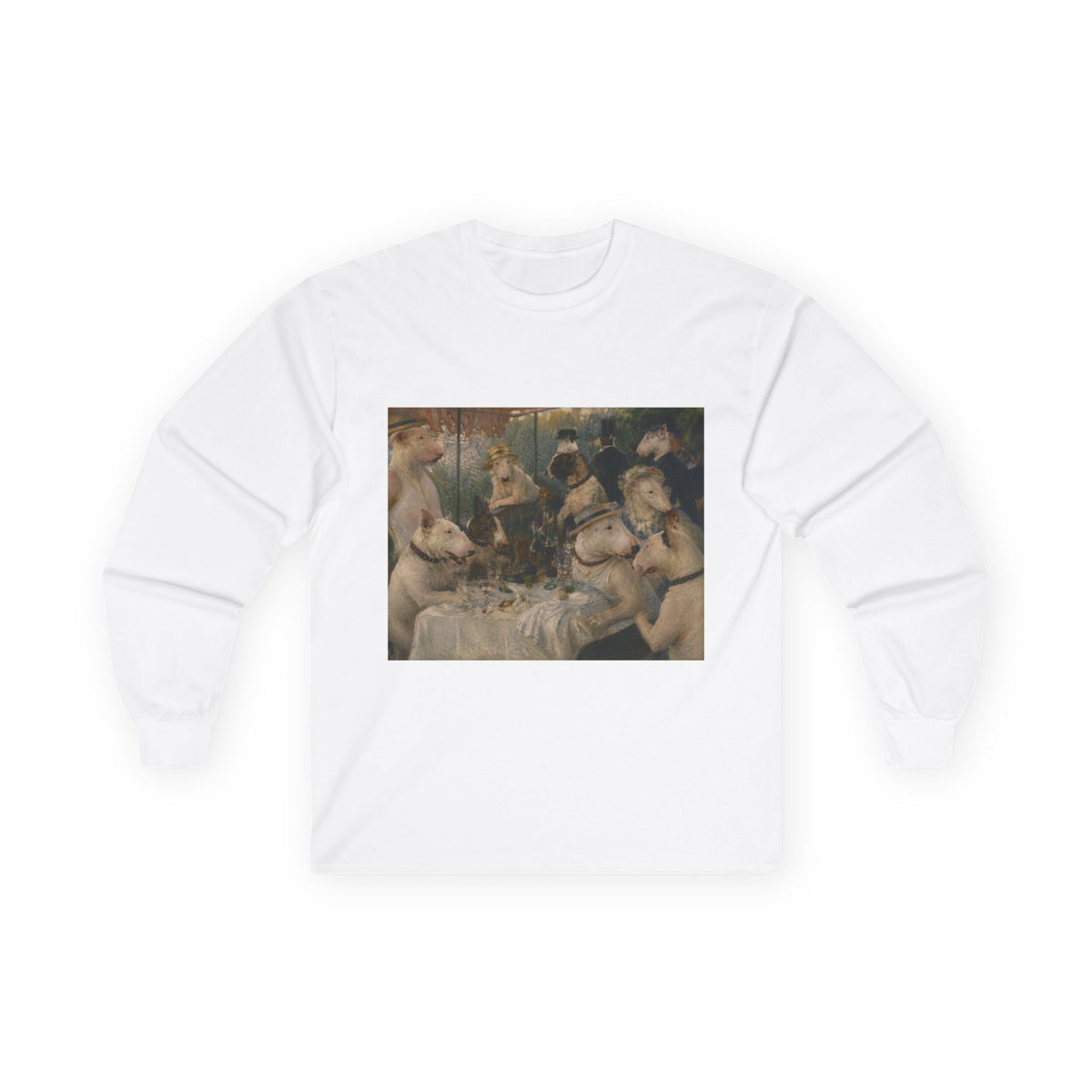 Bull Terrier Luncheon of the Boating Party — after Pierre-Auguste Renoir, 1881 | Long Sleeve