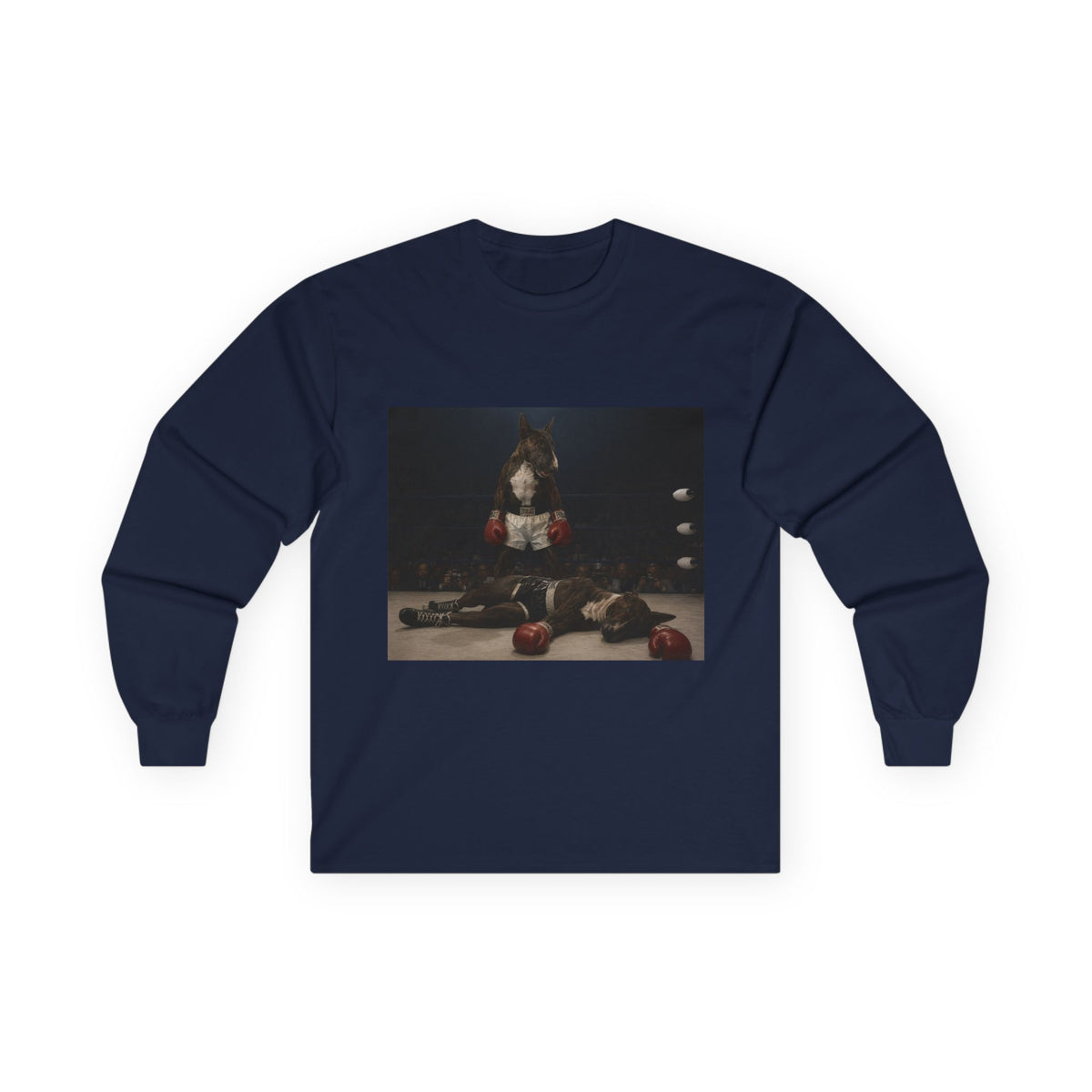 Bull Terrier Mona Lisa — after Leonardo da Vinci, c.1503 | Long Sleeve