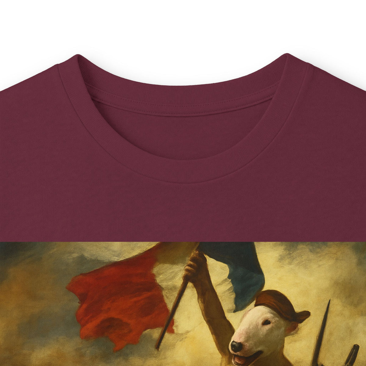 Bull Terrier Liberty Leading The People — after Eugene Delacroix, 1830 | Long Sleeve