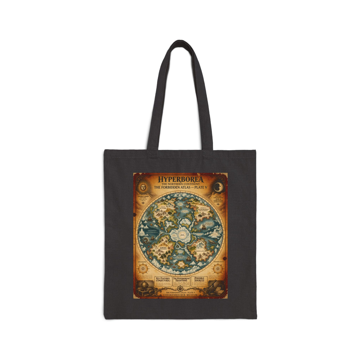 Hyperborea, The Forbidden Atlas Plate V | Canvas Tote
