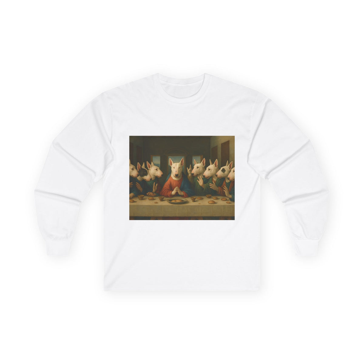 Bull Terrier The Last Supper — after Leonardo da Vinci, 1498 | Long Sleeve