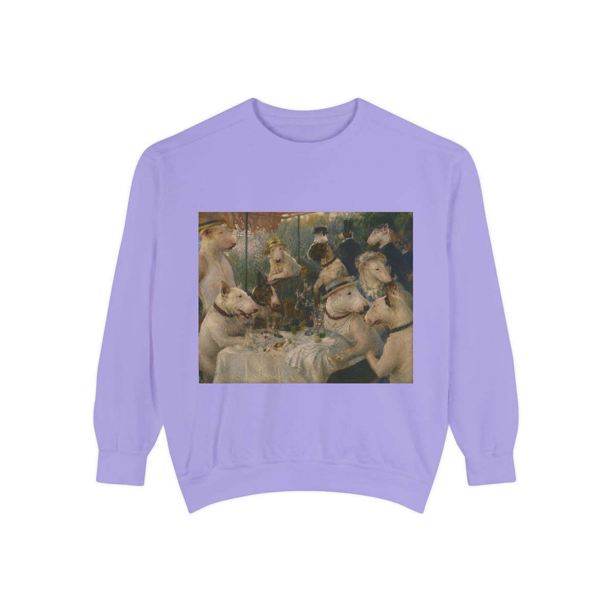 Bull Terrier Luncheon of the Boating Party — after Pierre-Auguste Renoir, 1881 | Crewneck