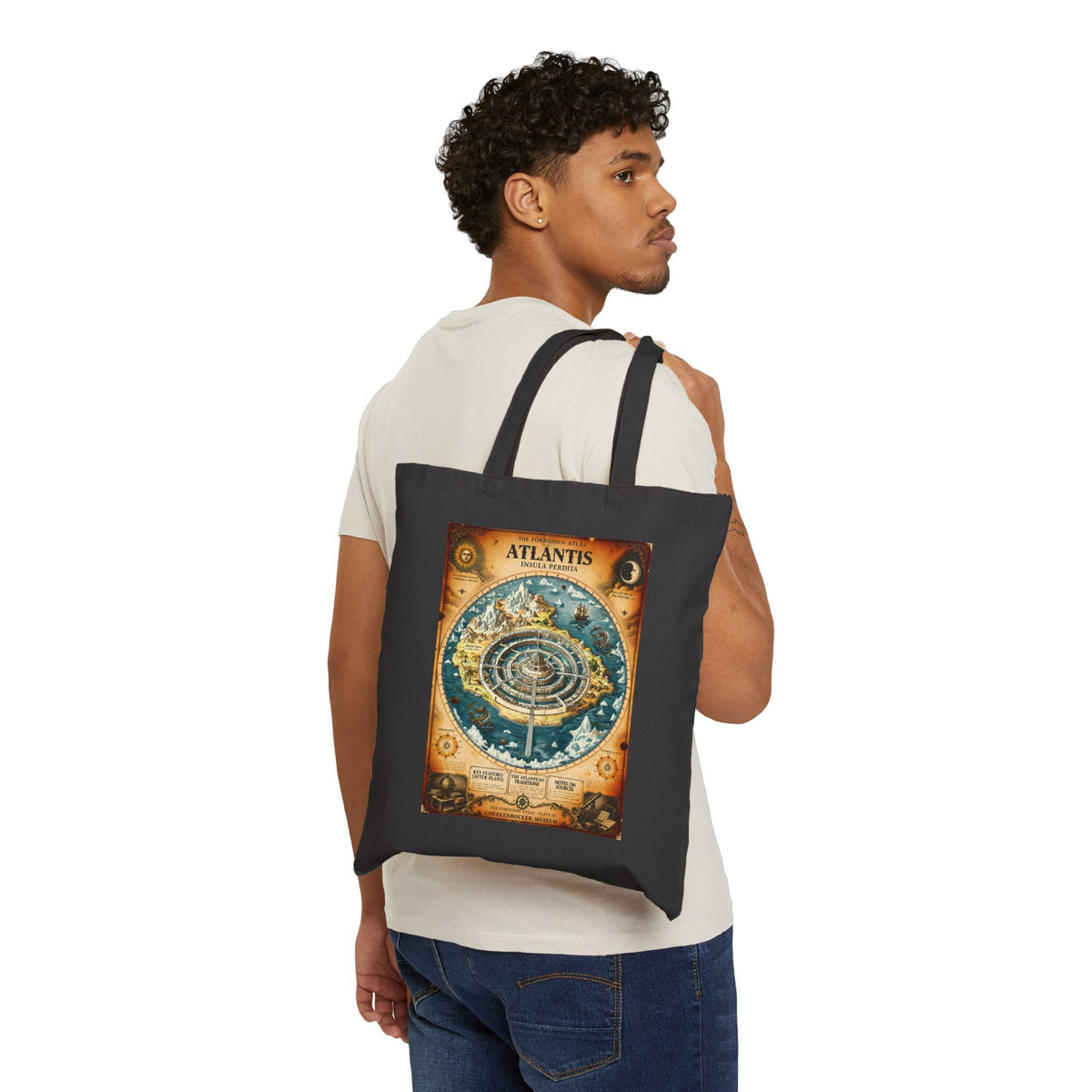 Atlantis, The Forbidden Atlas Plate III | Canvas Tote