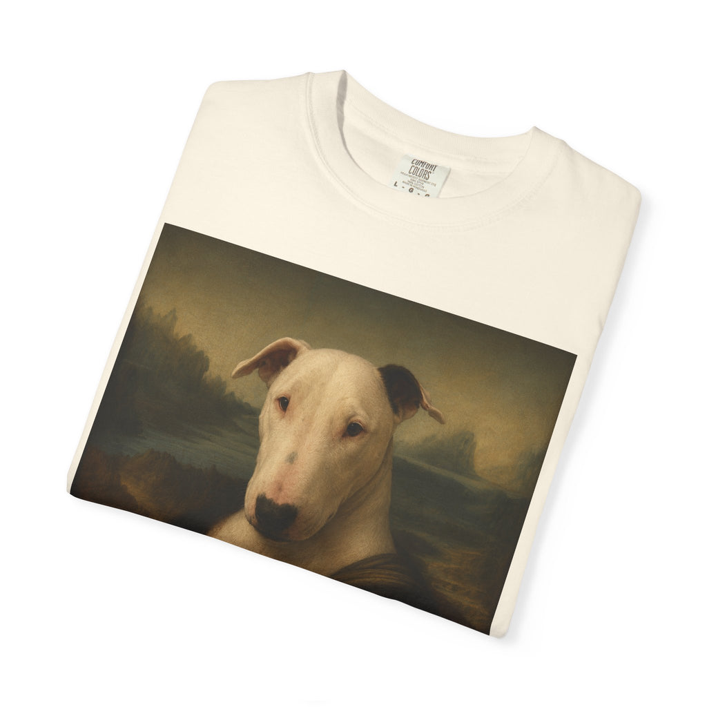 Bull Terrier Mona Lisa — after Leonardo da Vinci, c.1503 | Garment-Dyed Tee