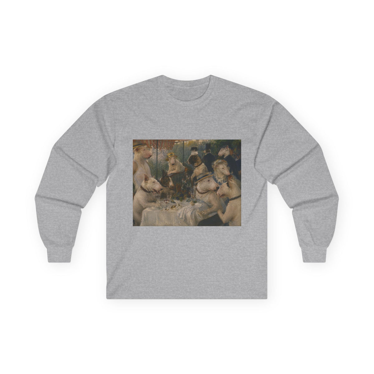 Bull Terrier Luncheon of the Boating Party — after Pierre-Auguste Renoir, 1881 | Long Sleeve