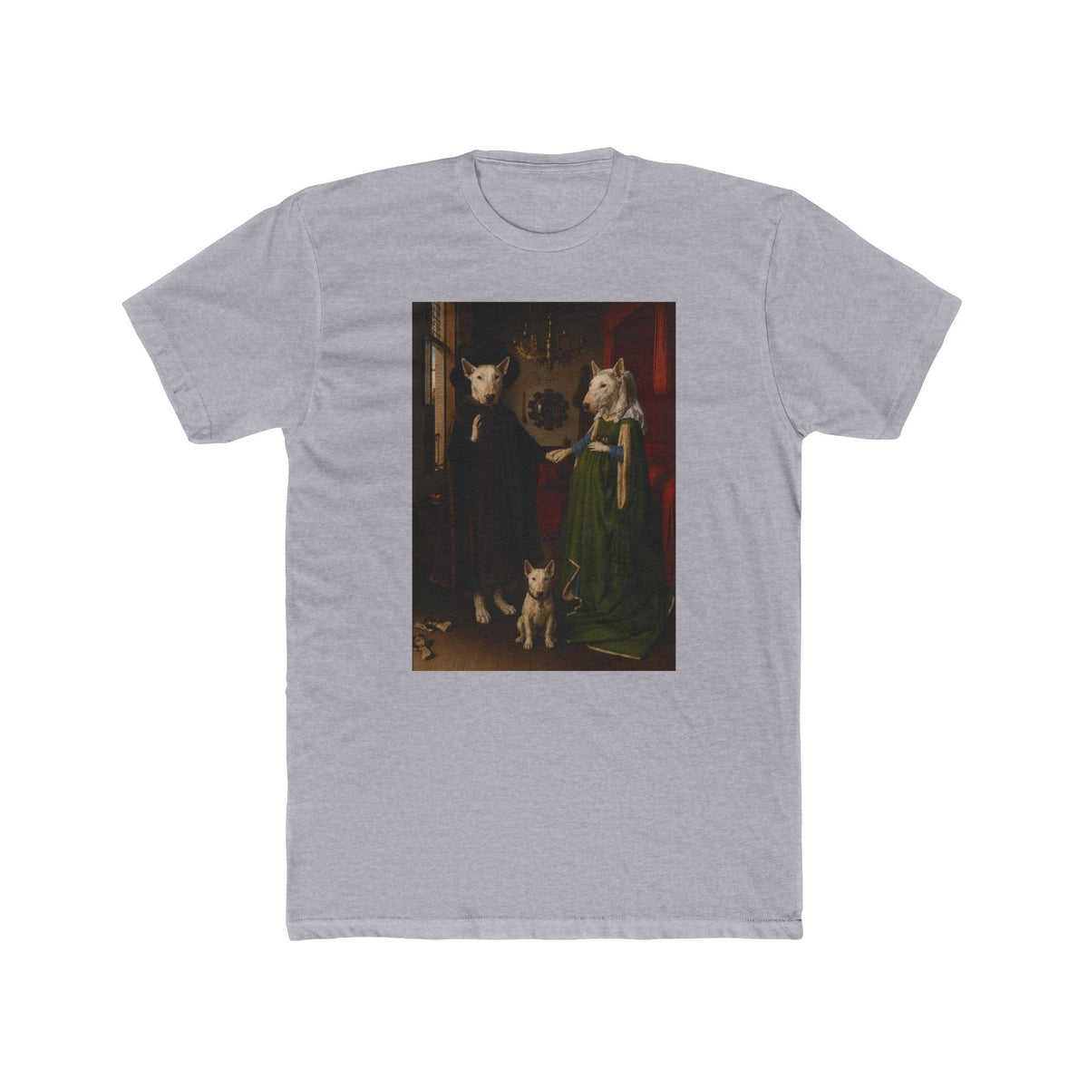 Bull Terrier The Arnolfini Portrait — after Jan van Eyck, 1434 | Tee