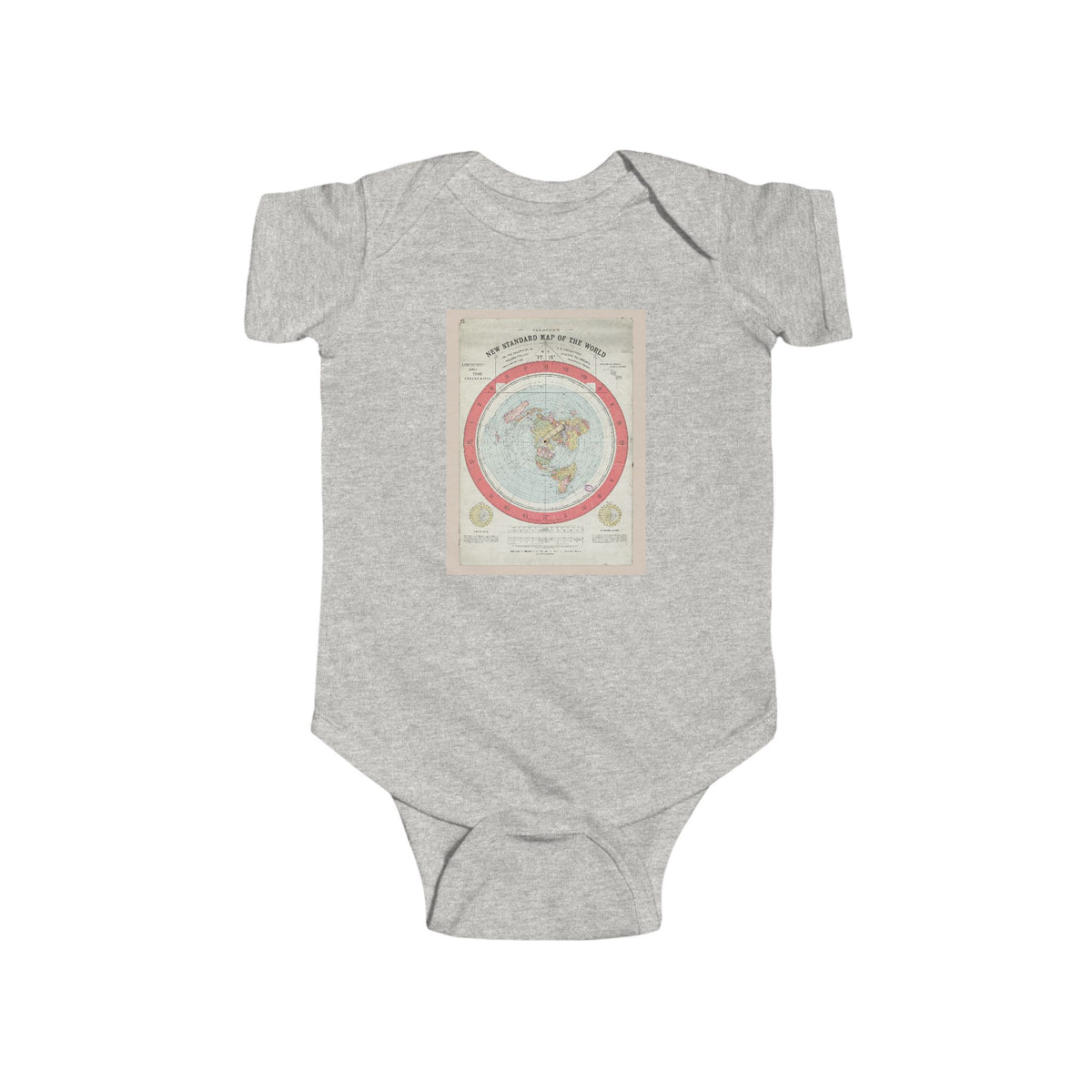 Gleason's New Standard Map of the World, 1892 | Bodysuit