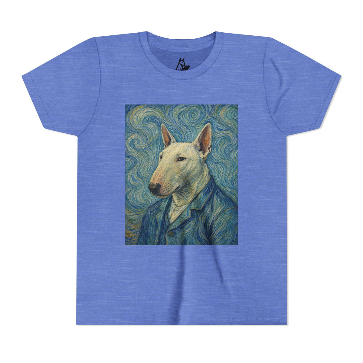 Bull Terrier Self-Portrait — after Vincent van Gogh, 1889 | Youth Tee