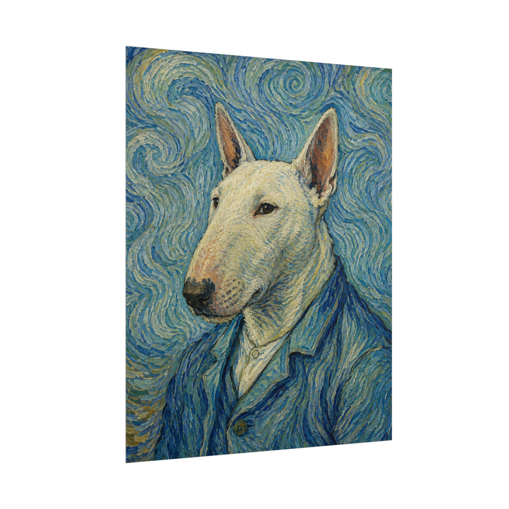 Bull Terrier Self Portrait — after Vincent van Gogh, 1889 | Print