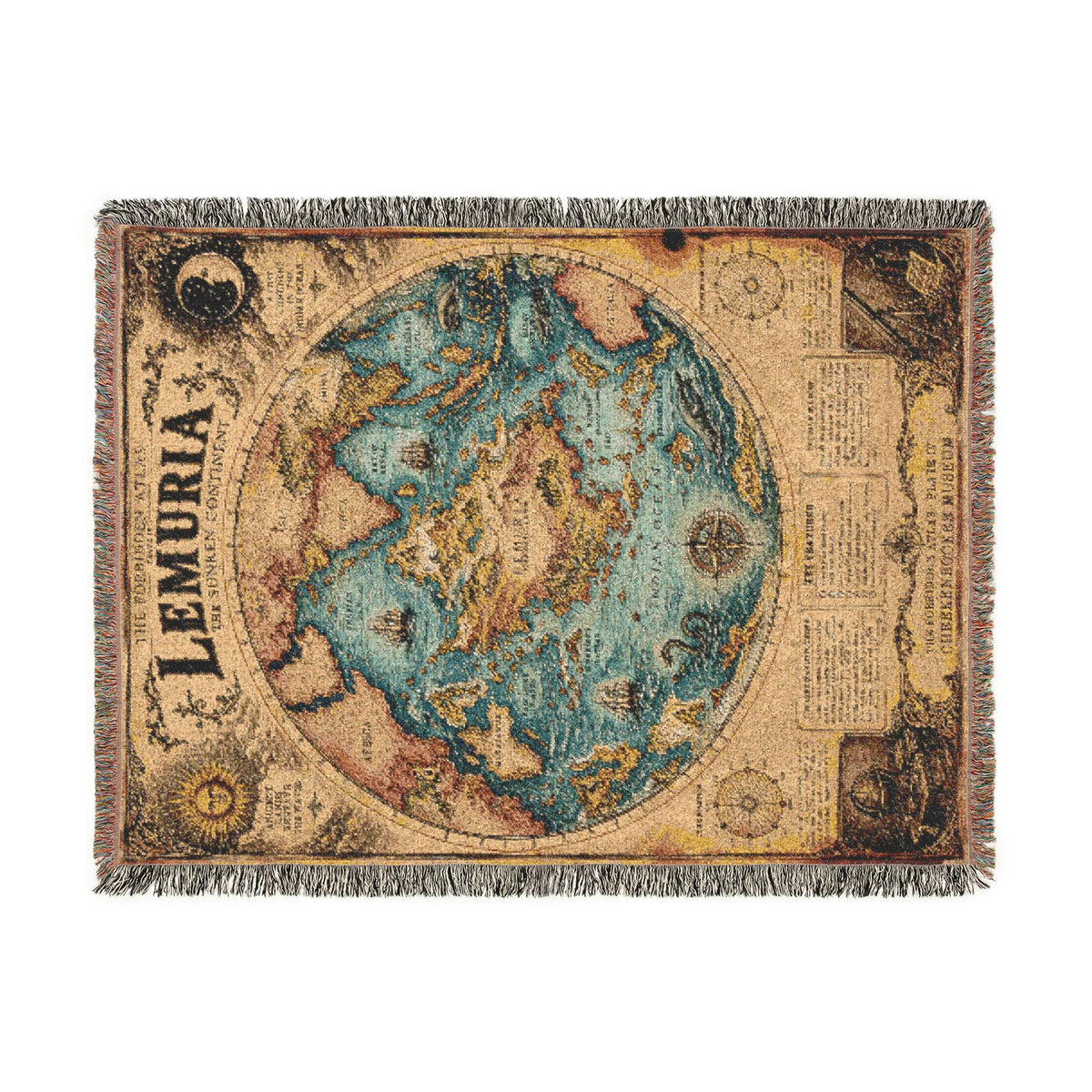 Lemuria, The Forbidden Atlas Plate IV | Blanket